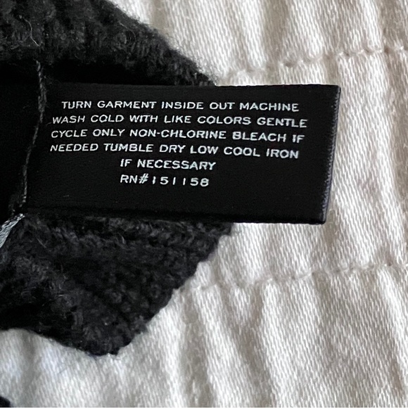 Aqua black cotton sleeve sweater - Picture 8 of 10